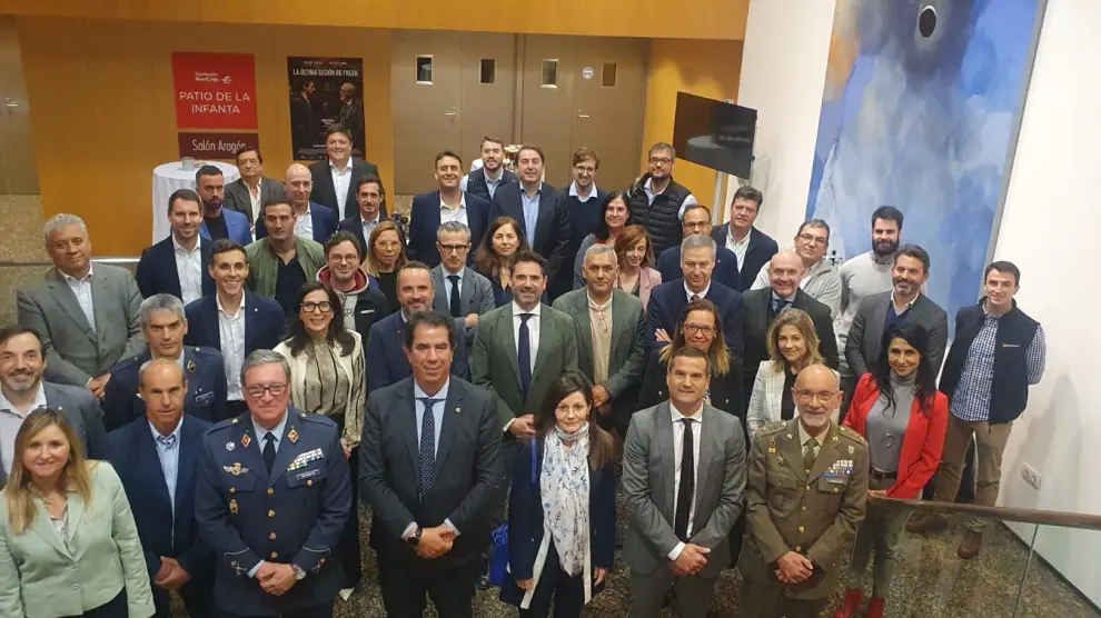 Reunión de la reciente junta directiva del Clúster Aeroespacial celebrada en Zaragoza.