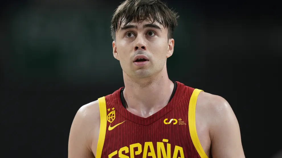 Juan Nunez of Spain looks on during the friendy international basketball match played between Spain and Italy at Wizink Center pavilion on June 25, 2024, in Madrid, Spain...AFP7 ..25/06/2024 ONLY FOR USE IN SPAIN [[[EP]]]