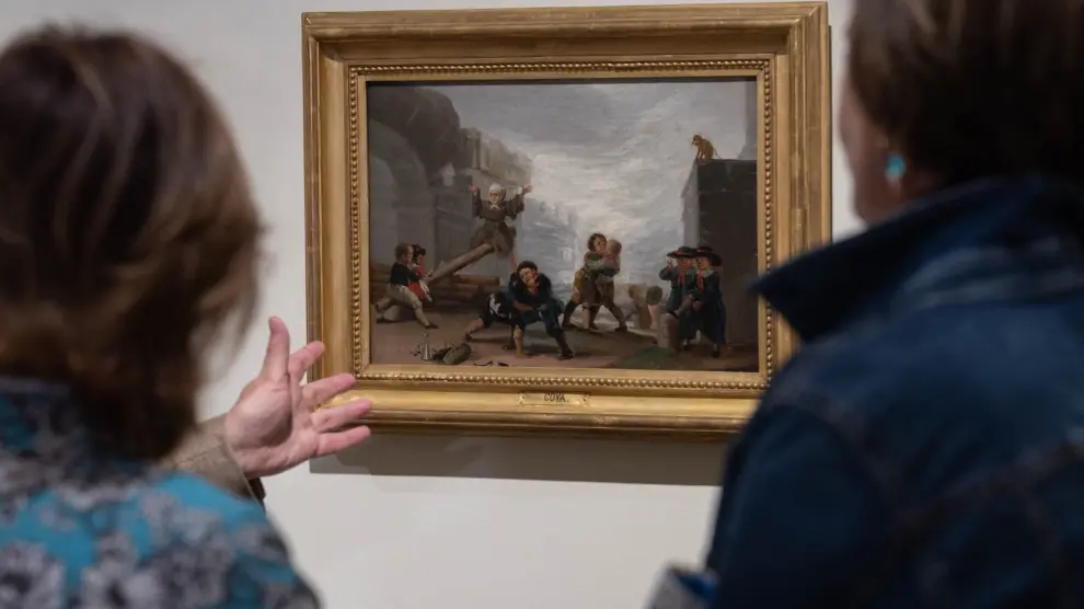 Las seis escenas de 'Juegos de niños' pueden verse ya en el Museo Goya de Fundación Ibercaja