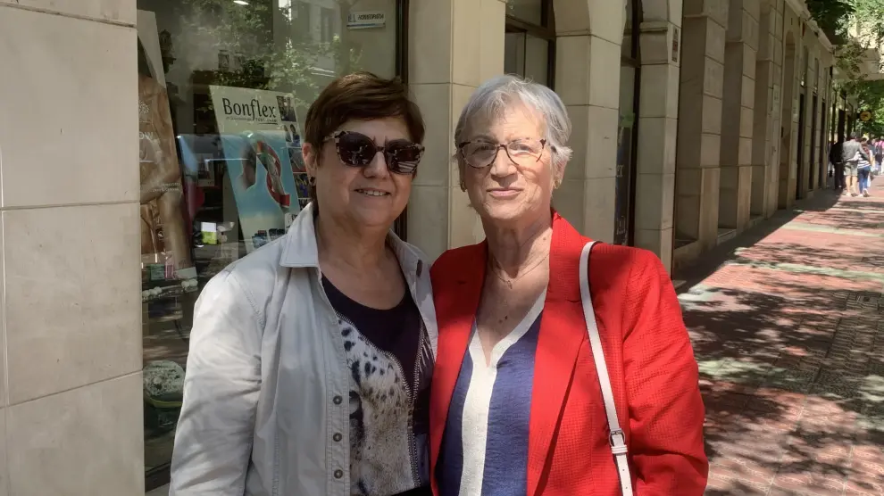 Las hermanas Ángeles y Lourdes Arnales, usuarias del Programa de Turismo del Imserso.