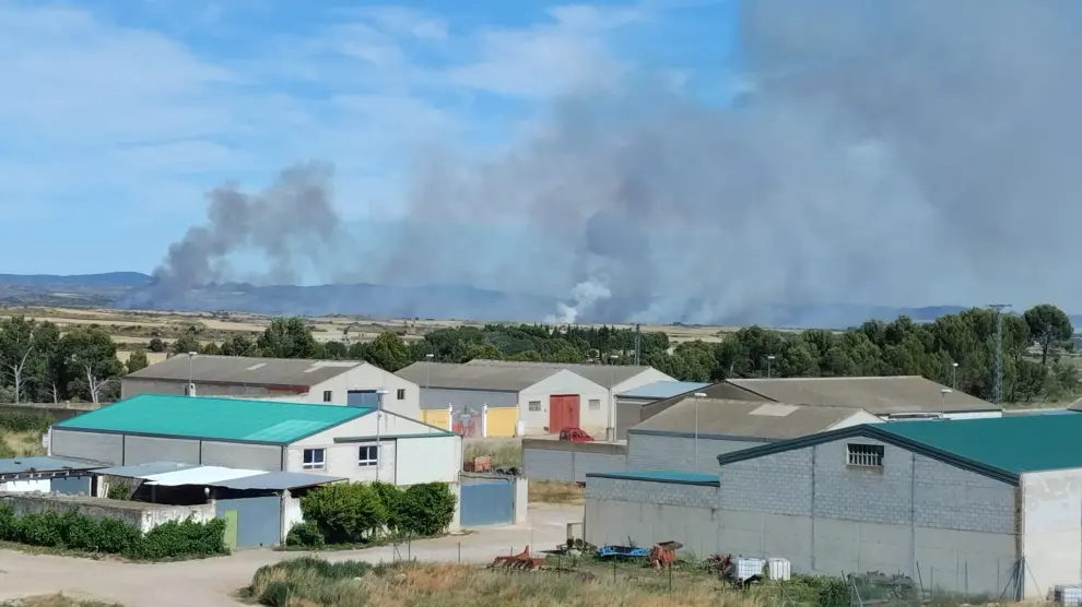 El fuego se ha iniciado en una zona conocida como Corral de la Mallada, en el término de Biota.