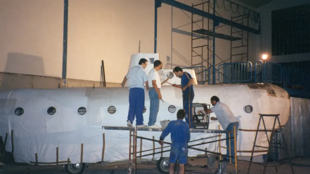 El 'astillero' de Los Marinos botó un submarino antes del actual barco.