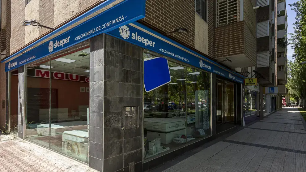 Tienda Sleeper en la avenida de Pablo Ruiz Picasso, en Zaragoza