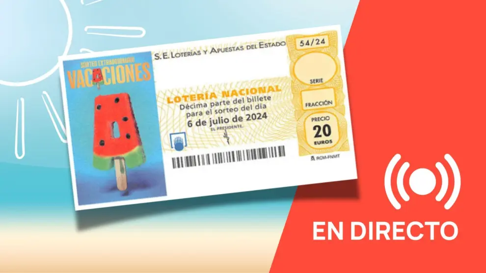 Directo del Sorteo Extraordinario de Vacaciones de Lotería Nacional.