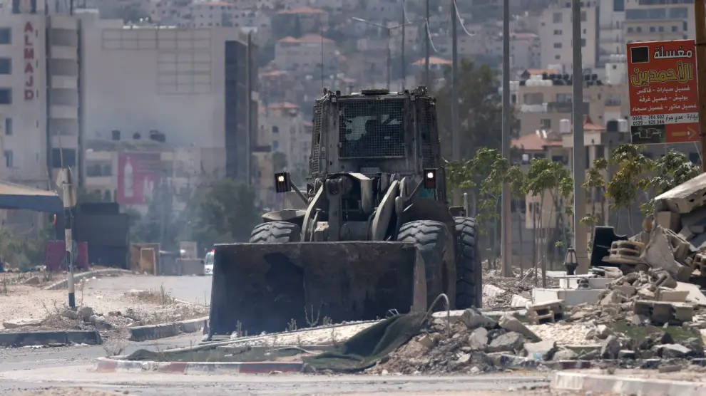 Ejército israelí en una incursión a Cisjordania ocupada.