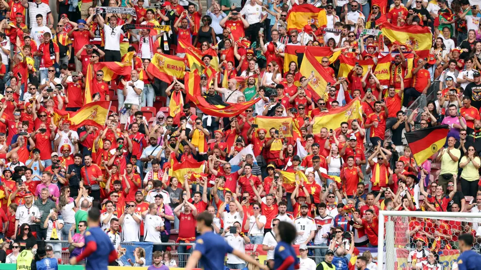 Eurocopa 2024, cuartos de final: partido España-Alemania, en el MHPArena de Stuttgart