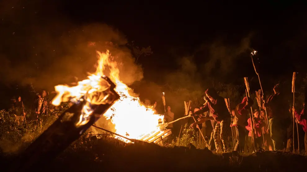 Celebración de las fallas en Neril (Laspaúles).