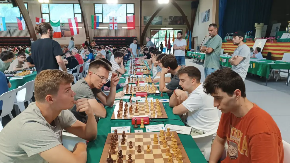 El ajedrecista oscense José Escartín, con blancas, compitió de tú a tú con Kirill Alekseenko, referencia a nivel mundial.