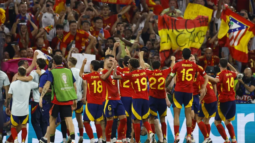 Eurocopa 2024, semifinales: partido España-Francia, en el Allianz Arena de Múnich