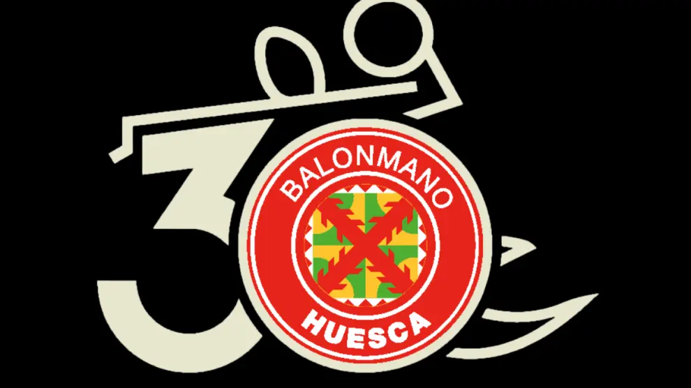 El logotipo que funde los dos escudos del Bada Huesca.