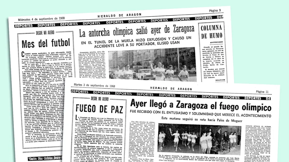 Las informaciones de HERALDO del paso de la antorcha por Zaragoza.