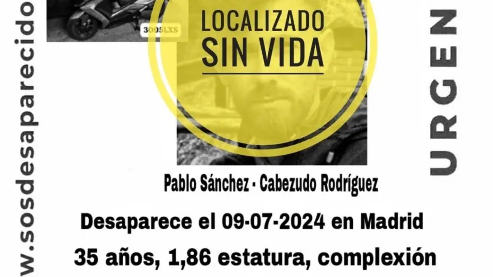 Hallan sin vida al policía nacional desaparecido con su moto la semana pasada en Humanes..SOS DESAPARECIDOS..16/07/2024 [[[EP]]]