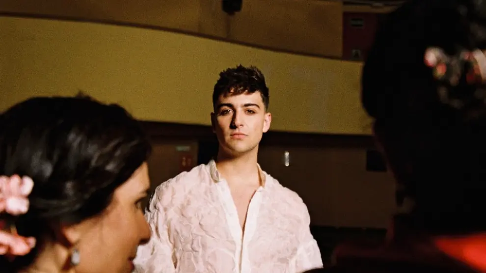 Juanjo Bona, en el rodaje del videoclip de 'Mis tías'.