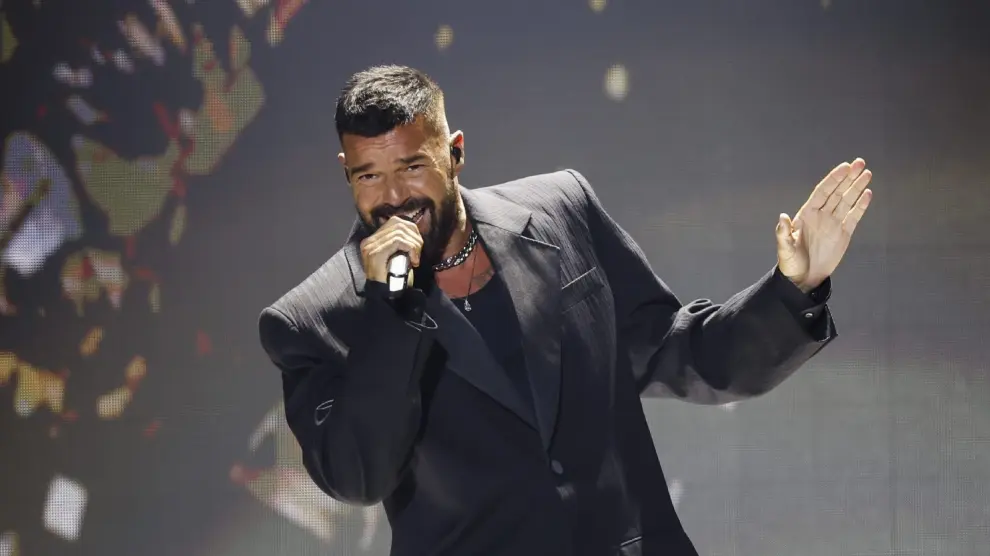 Ricky Martin, en su actuación en Madrid el pasado miércoles.