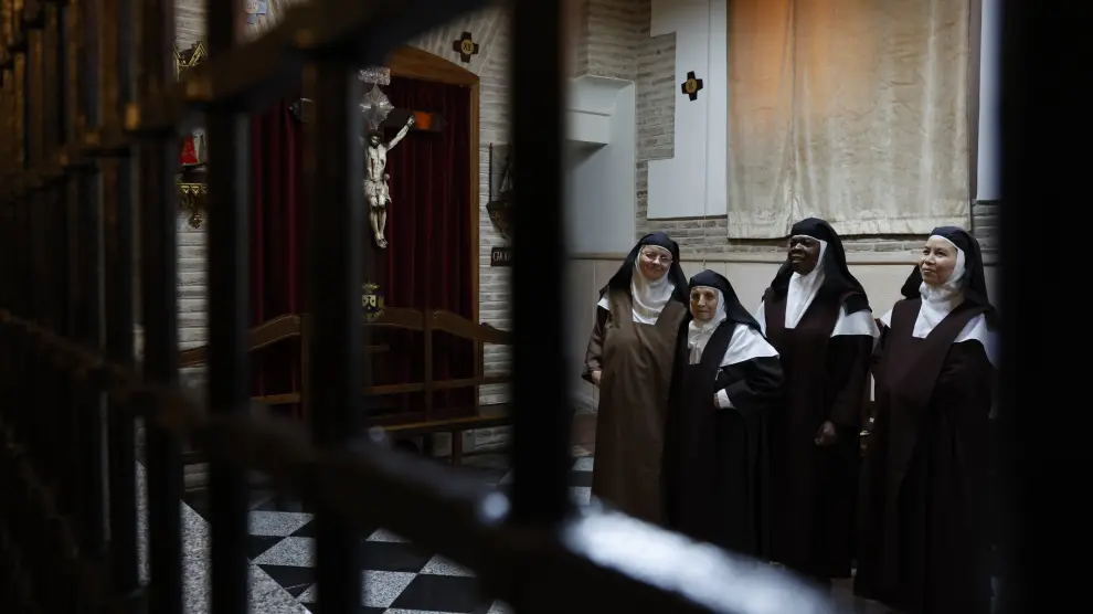 Las cuatro monjas de clausura que habitan en el convento de las Carmelitas Descalzas en Ronda.