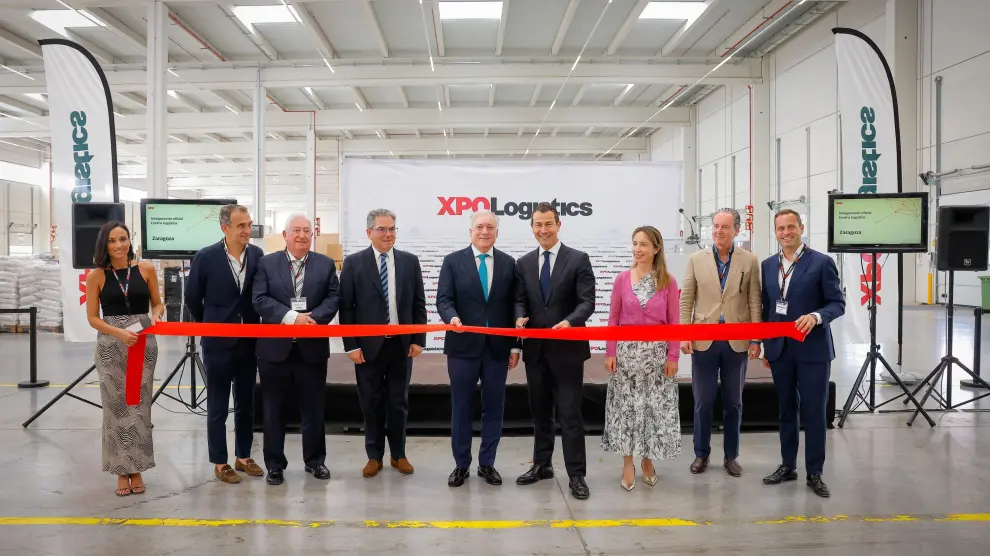Inauguración de la nueva nave del proveedor logístico XPO en la Plataforma Logística de Zaragoza.