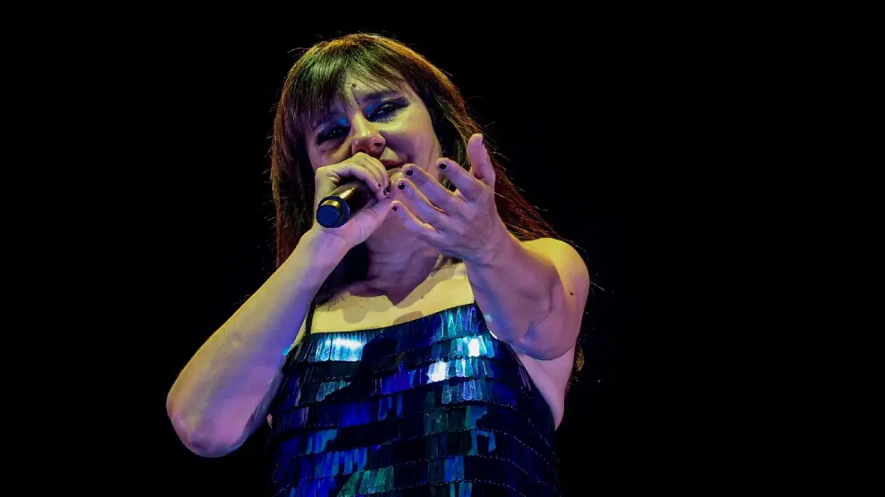 Eva Amaral, en un concierto de esta gira de 2024.