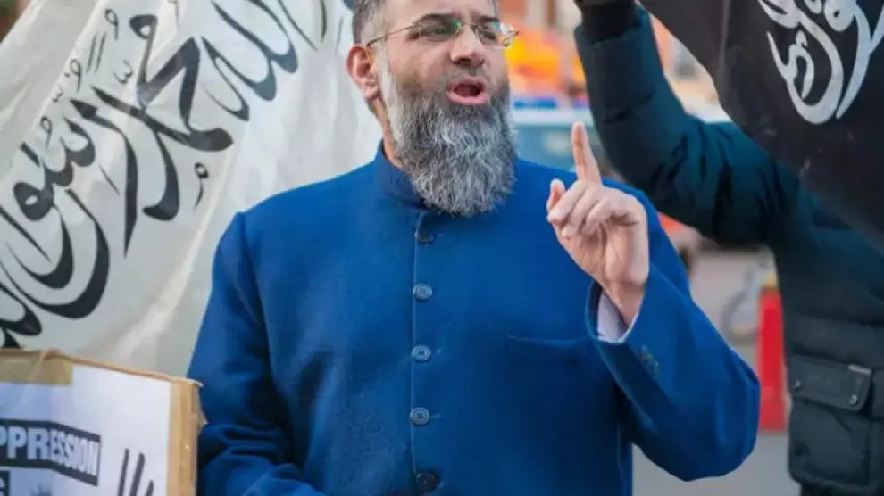 El predicador islamista británico Anjem Choudary.