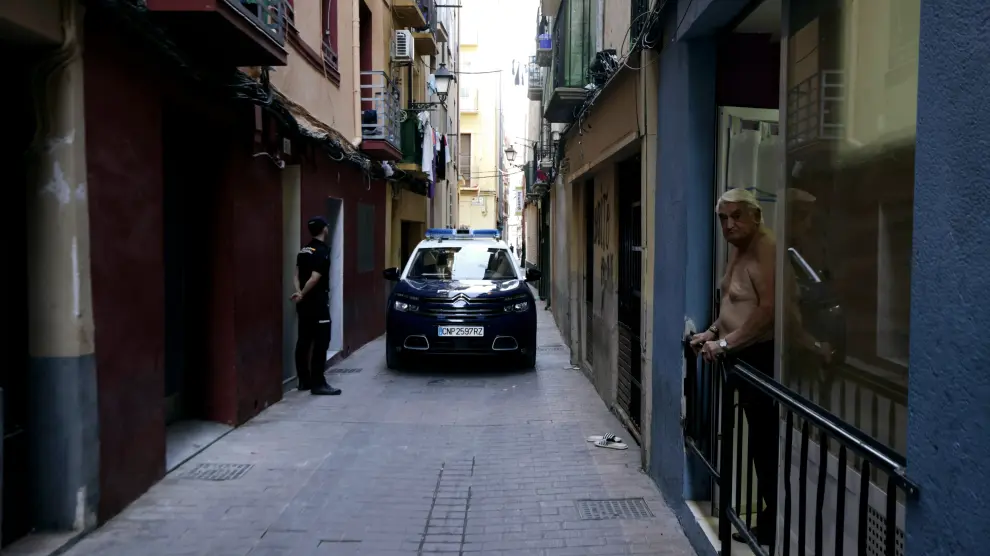 Lugar donde se ha producido la pelea con cuchillos en la calle Cerezo de Zaragoza