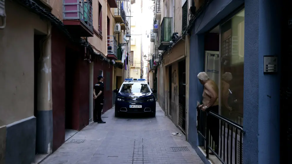 Lugar donde se ha producido la pelea con cuchillos en la calle Cerezo de Zaragoza