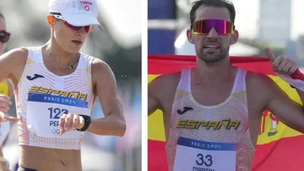 María Pérez y Álvaro Martín consiguen plata y bronce en marcha y hacen crecer el medallero español en París