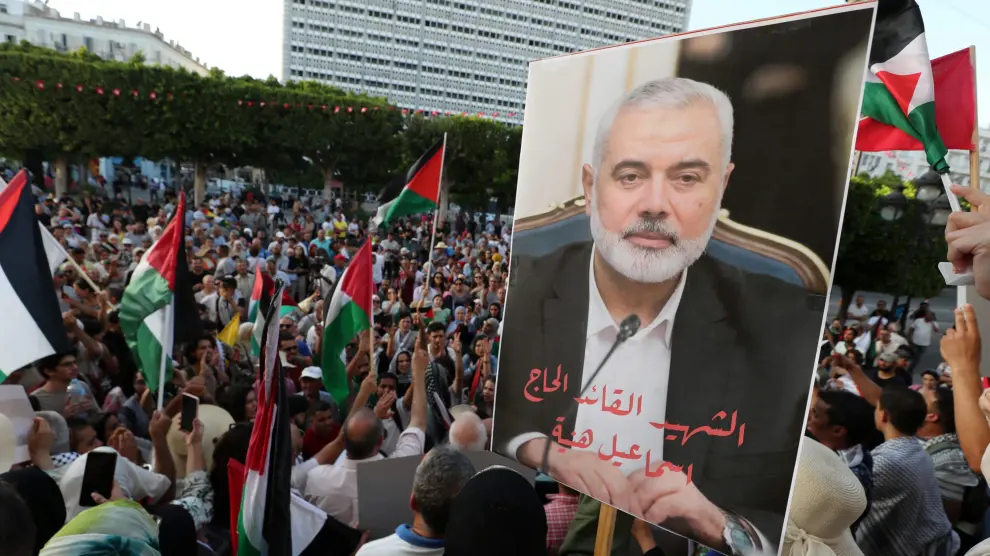 Protestas por el asesinato del líder de Hamás, Ismail Haniyeh
