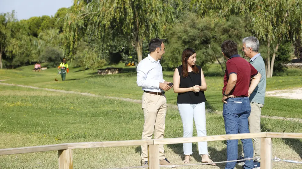 La concejala de Medio Ambiente, Tatiana Gaudes, este viernes en el parque del Barranco.