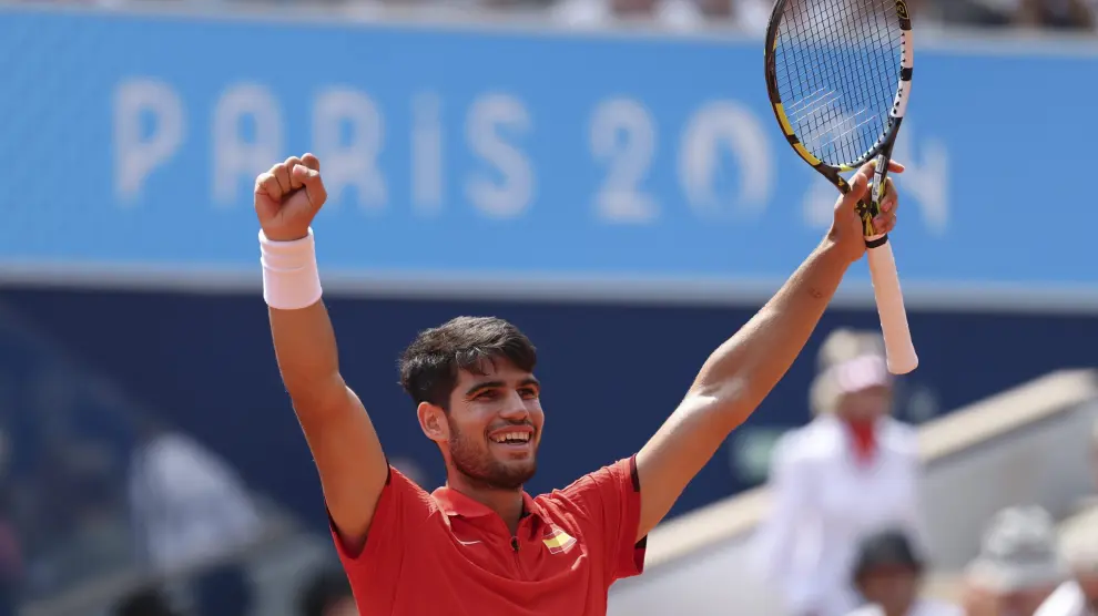 Lucas Alcaraz celebra el pase a la final.