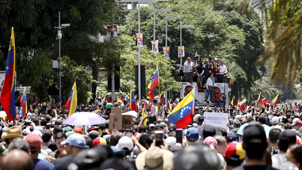 Protestas en Caracas, Venezuela