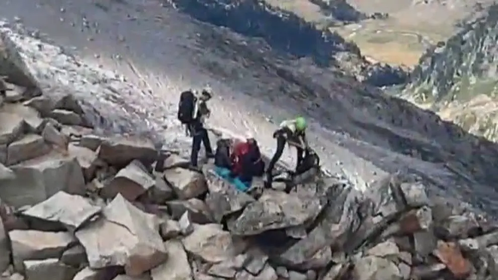 Uno de los rescates de este fin de semana en el Pirineo aragonés.