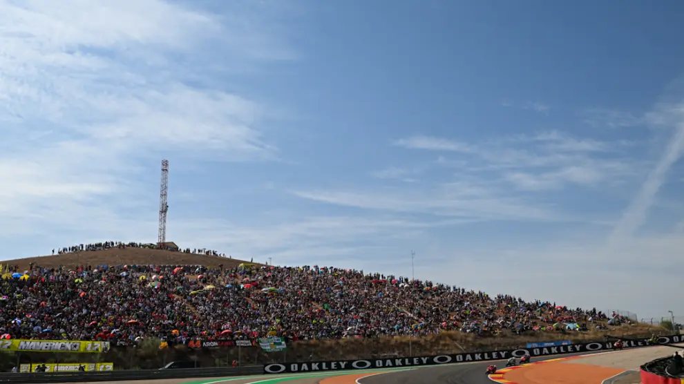 Carrera Moto 3 del Gran Premio de Aragón, duodécima cita del Mundial, en el circuito de Motorland en Alcañiz