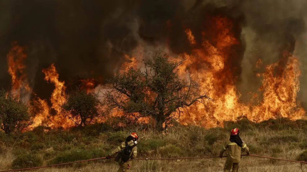 Foto: Hectáreas quemadas en Grecia en un incendio forestal /Cortesía