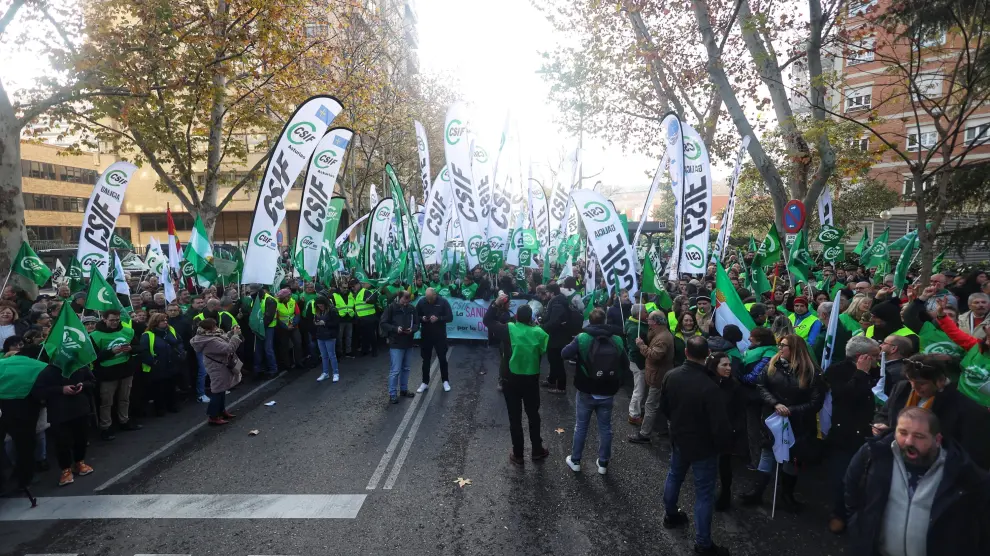 Manifestación de CSIF en Madrid en defensa de Muface.