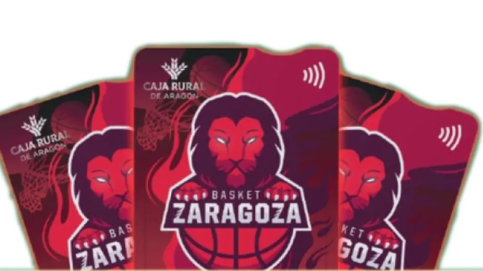 Tarjeta Basket Zaragoza de Caja Rural de Aragón.