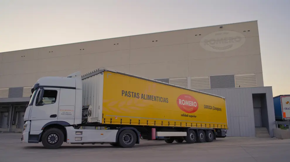 Uno de los camiones de distribución de la compañía.