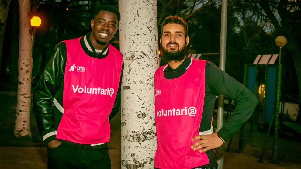 Jatari y Azman, los dos voluntarios procedentes de los campamentos saharuis.