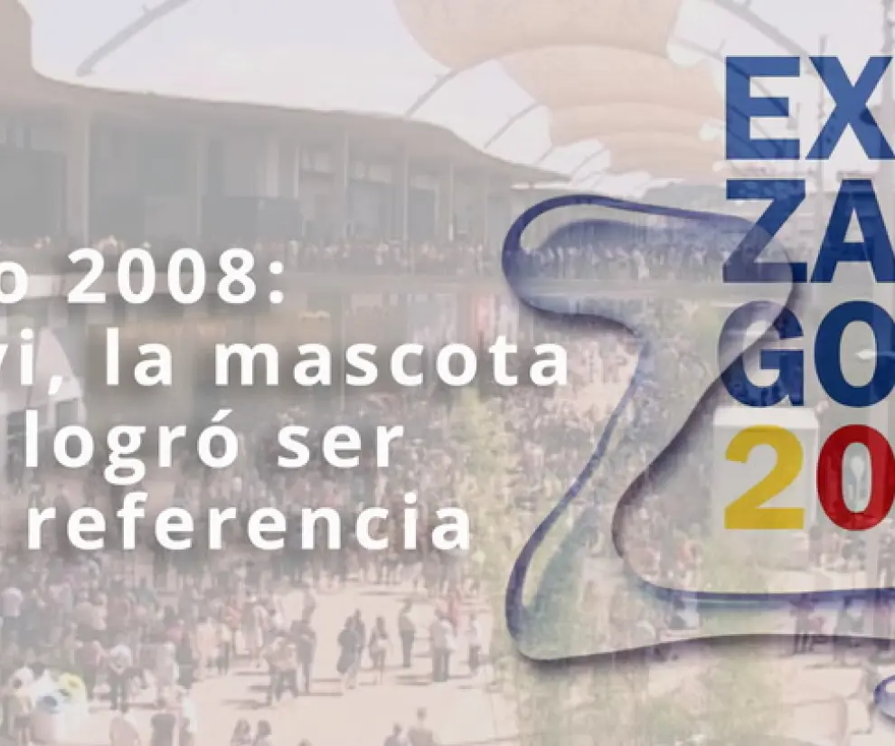 Fluvi, diseñada por Sergi López Jordana, fue la mascota oficial de la Expo Zaragoza 2008.