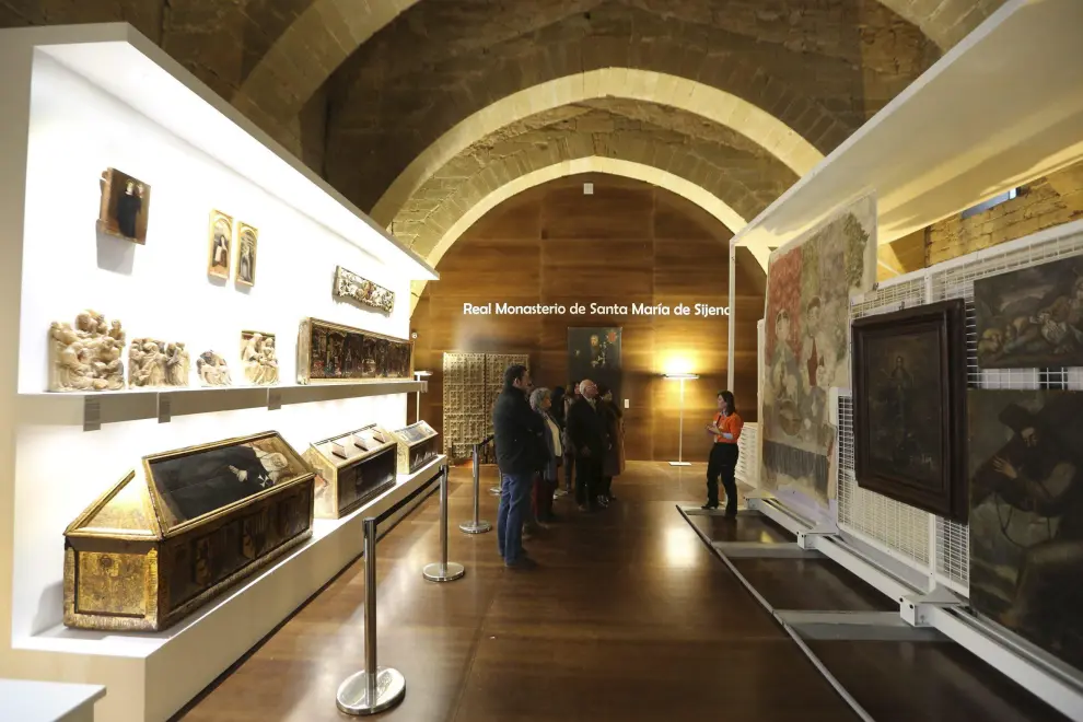 La muestra del monasterio de Sijena con los bienes aragoneses.