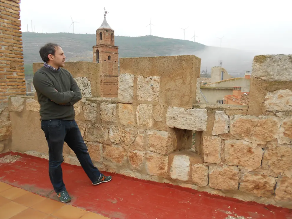 Luis Zueco en el castillo de Grisel.