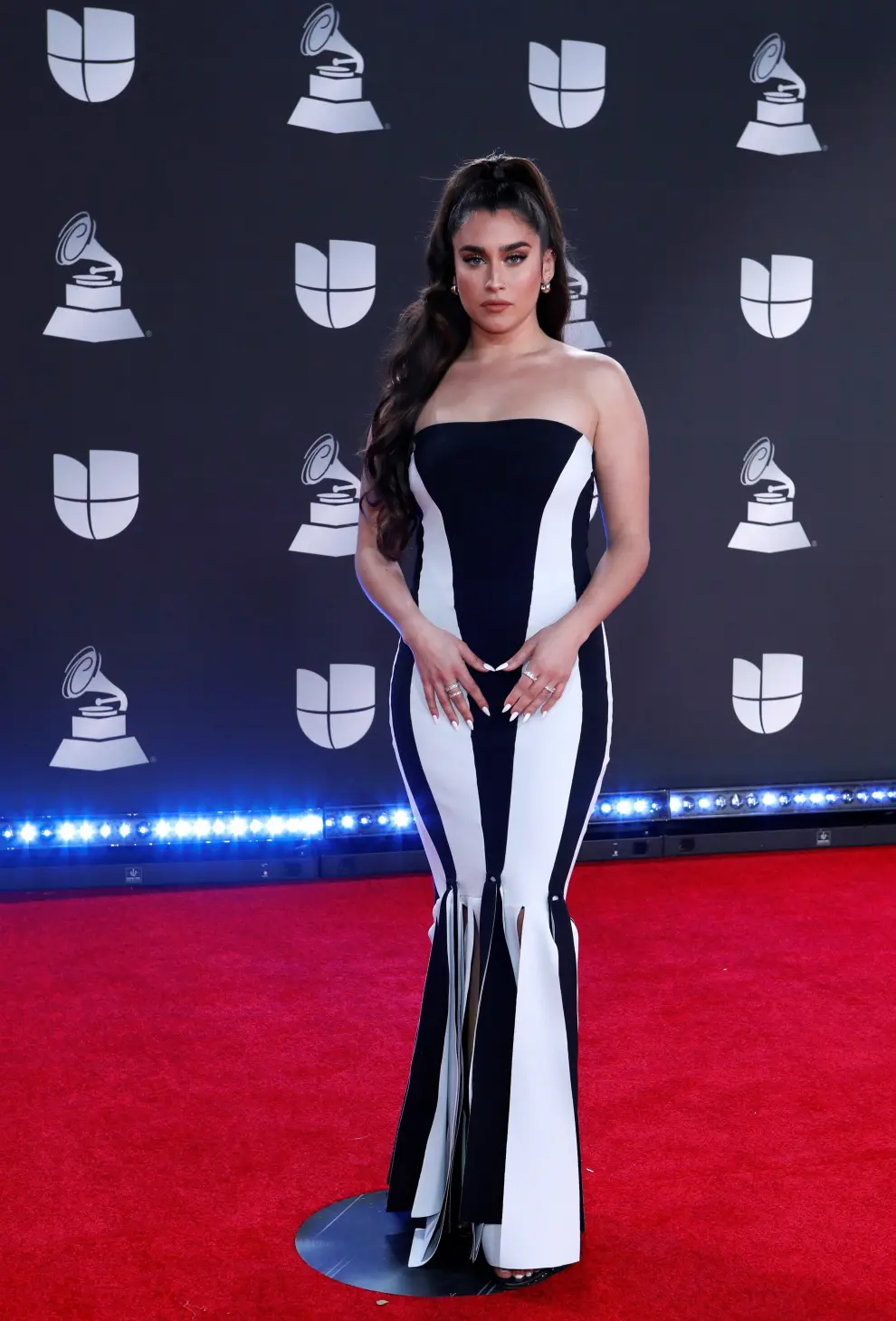 Las Vegas (United States), 14/11/2019.- Bambi Multinota arrives for the 20th annual Latin Grammy Awards ceremony at the MGM Grand Garden Arena in Las Vegas, Nevada, USA, 14 November 2019. The Latin Grammys recognize artistic and/or technical achievement, not sales figures or chart positions, and the winners are determined by the votes of their peers - the qualified voting members of the Latin Recording Academy. (Estados Unidos) EFE/EPA/NINA PROMMER Arrivals - 20th Latin Grammy Awards