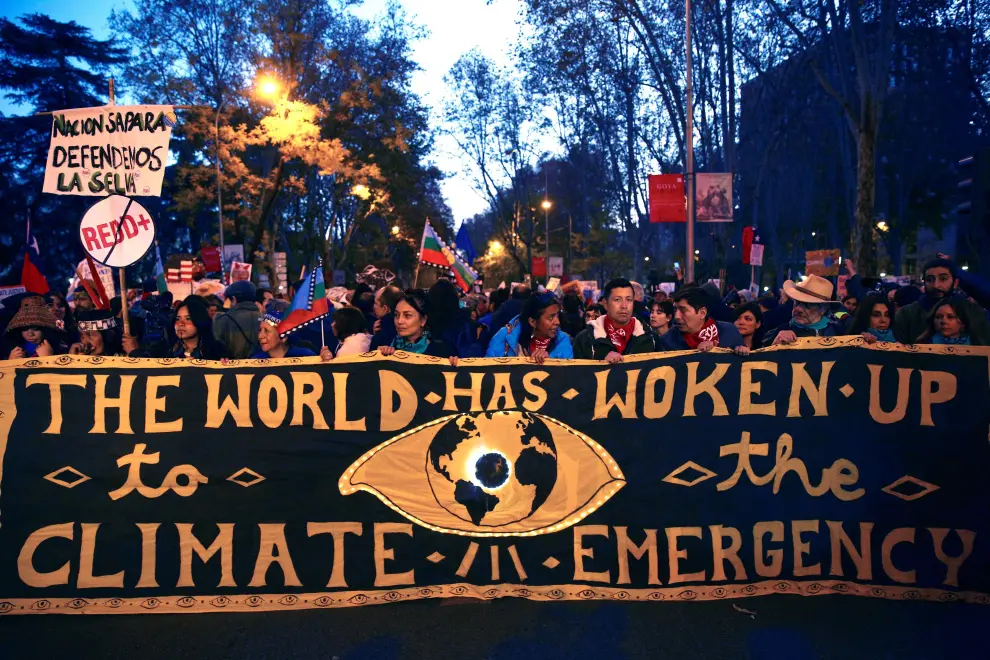 Marcha por el Clima en Madrid.