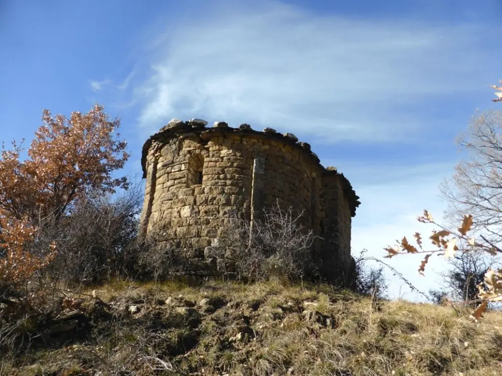 Ermita de San Saturnino de Aguascaldas, en el valle de Bardají.