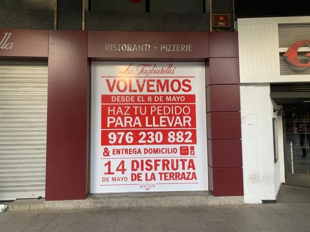 Los trabajos de desinfección del restaurante de plaza Aragón ya han comenzado.