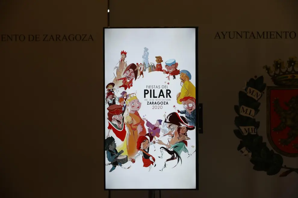 'Pilares Geométricos', de Alfredo León, es el cartel anunciador de las Fiestas del Pilar 2020