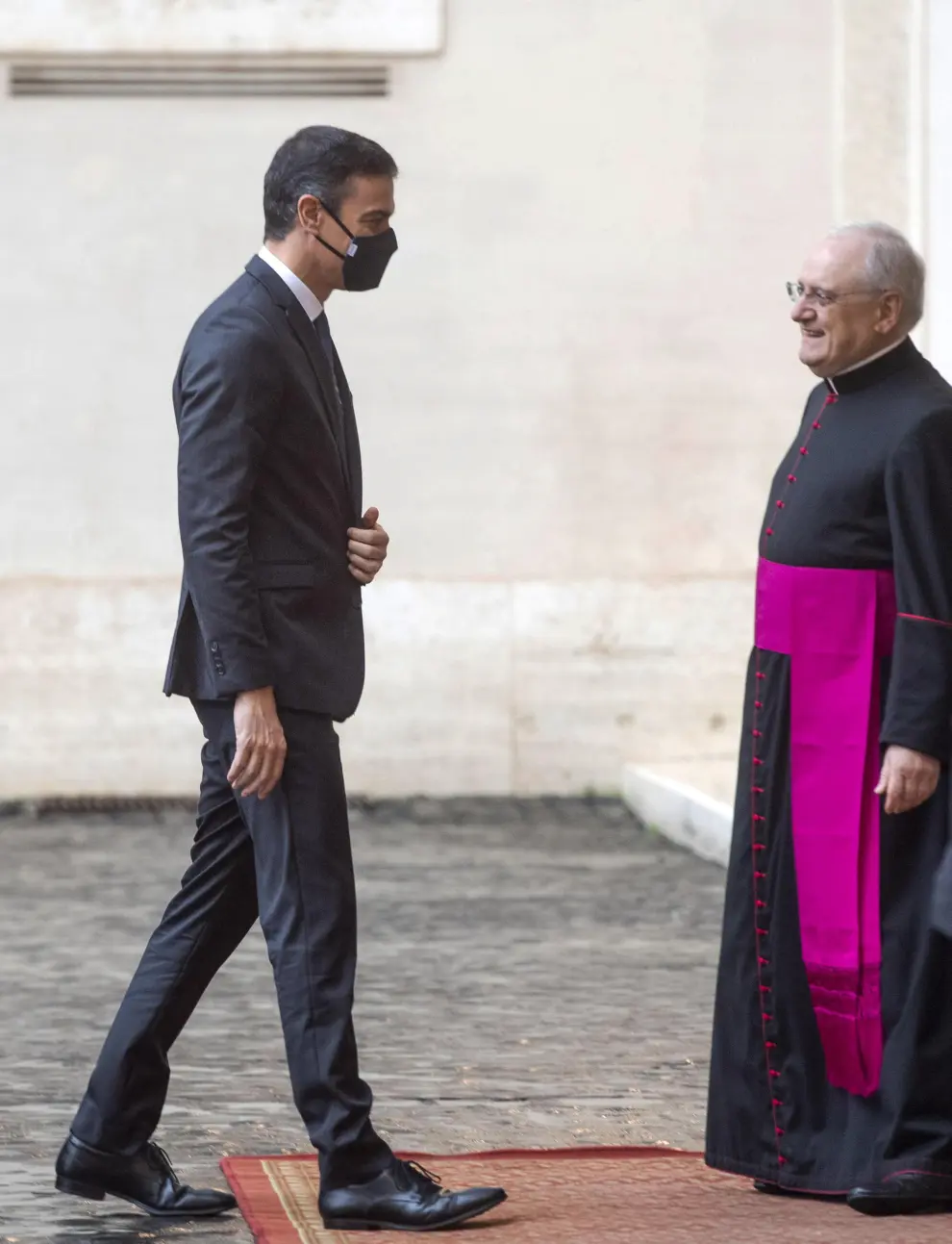 Spanish Prime Minister arrives to the Vatican
