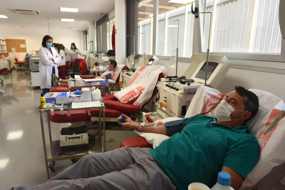 Donaciones en el Banco de Sangre y Tejidos de Aragón