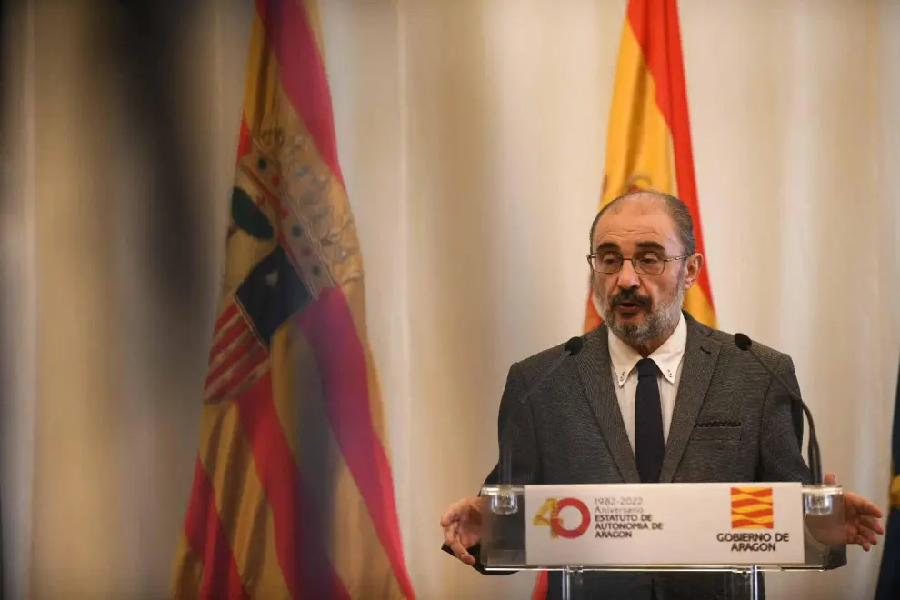 Javier Lambán ha comparecido este viernes ante los medios para explicar los motivos que le llevaron a suspender la reunión prevista con el presidente de la Generalitat para abordar la candidatura de los Juegos Olímpicos de 2030.