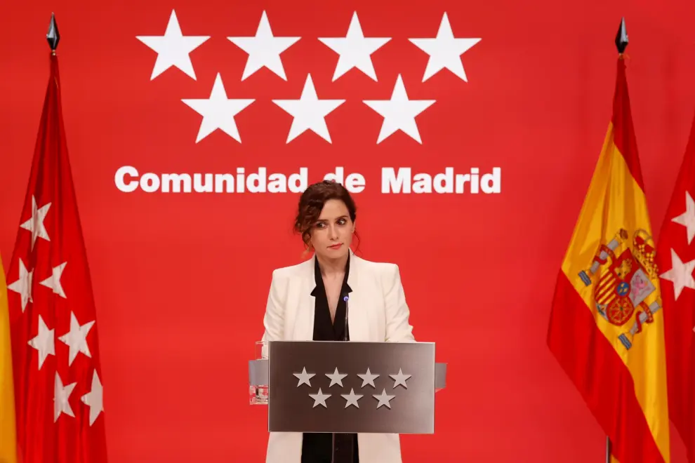 Rueda de prensa de la presidenta de la Comunidad de Madrid, Isabel Díaz Ayuso