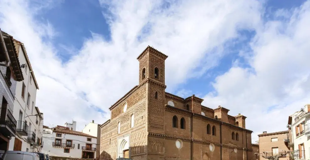 La iglesia de Santa María, en Tobed, es una de las mayores representaciones del mudéjar en Zaragoza.