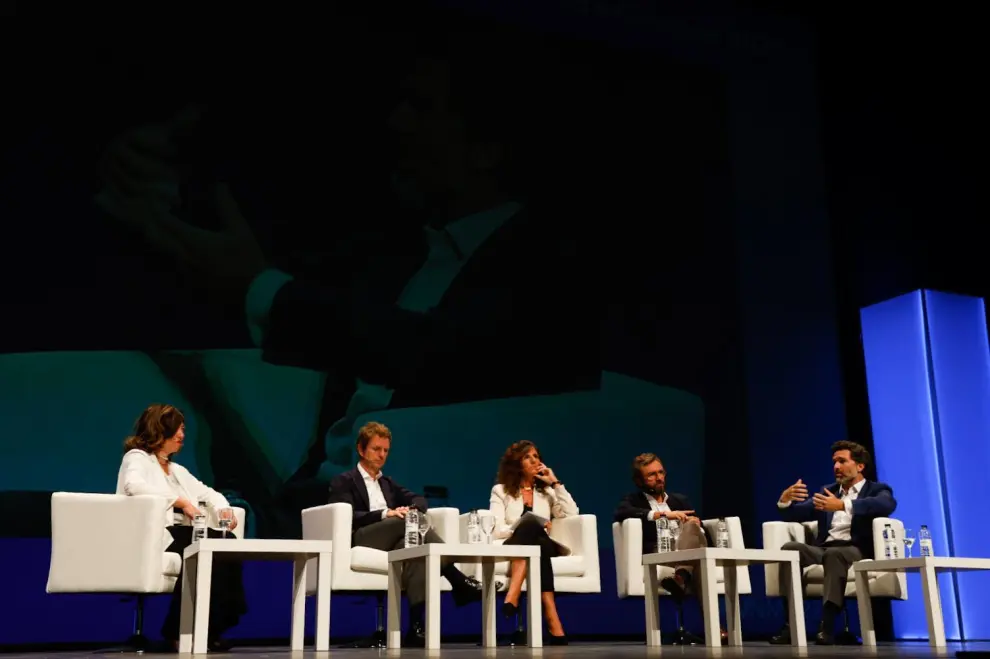 Mesa redonda del Congreso Mundial de Medios de WAN-IFRA en Zaragoza, con participación Íñigo de Yarza